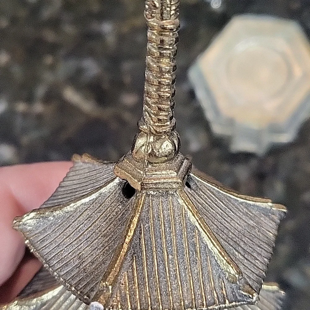 Vintage Brass Pagoda- Japanese Incense Burner - Picture 5 of 8
